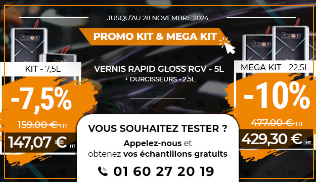 Jusqu'à -10% sur les kits vernis rapid gloss