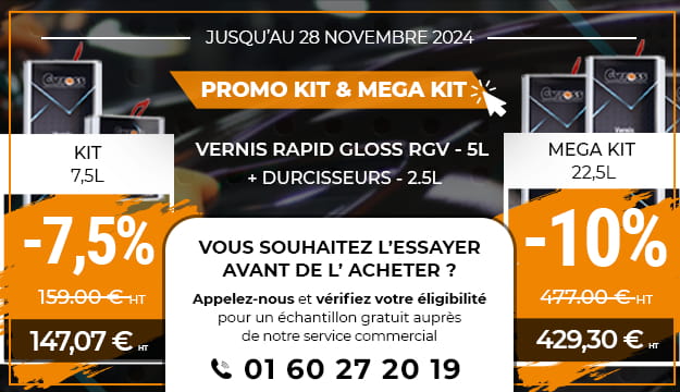 Jusqu'à -10% sur les kits vernis rapid gloss